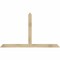 Ekena Millwork Portland Rough Sawn Timber Gable Bracket, Douglas Fir, 72"W x 42"H x 2"D x 4"F, 14/12 Pitch GBW072X42X0204POR00RDF - alternate 1